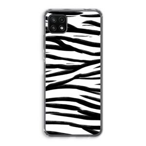 Zebra pattern: Samsung Galaxy A22 5G Transparant Hoesje