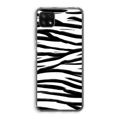 Zebra pattern: Samsung Galaxy A22 5G Transparant Hoesje