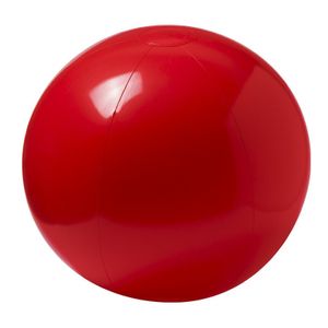 Opblaasbare strandbal extra groot plastic rood 40 cm
