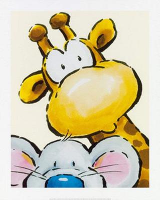 Kunstdruk Jean Paul Courtsey - Funny Friends I 40x50cm