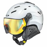 CP Camurai skihelm wit - meekleurend vizier - kies uit 7 soorten !