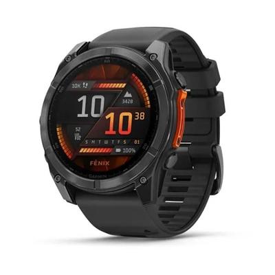 Garmin fēnix 8 - 51 mm AMOLED Slate Grey met zwarte siliconen band