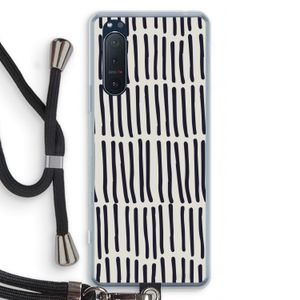 Moroccan stripes: Sony Xperia 5 II Transparant Hoesje met koord
