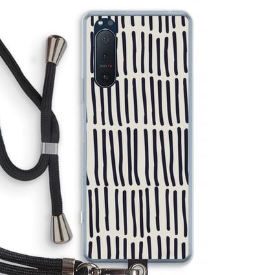 Moroccan stripes: Sony Xperia 5 II Transparant Hoesje met koord