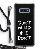 Don't Mind: Samsung Galaxy S10e Transparant Hoesje met koord
