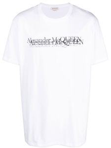 Alexander McQueen t-shirt en coton à logo imprimé - Blanc