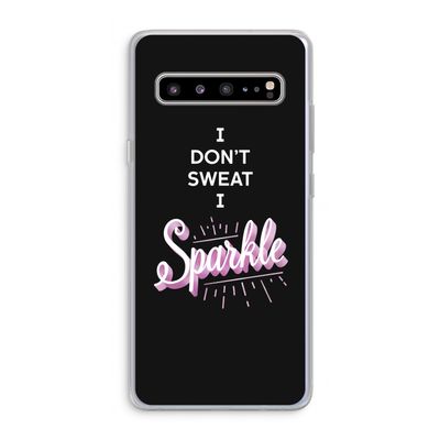 Sparkle quote: Samsung Galaxy S10 5G Transparant Hoesje