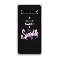 Sparkle quote: Samsung Galaxy S10 5G Transparant Hoesje