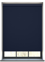 Deluxe marineblauw rolgordijn Deluxe marineblauw rolgordijn