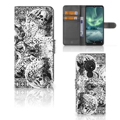 Telefoonhoesje met Naam Nokia 7.2 | Nokia 6.2 Skulls Angel