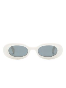 Off-White Eyewear lunettes de soleil Amalfi à monture ovale - Blanc