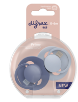 Difrax LOVI Prime Pacifier 0-6 Months - Blue