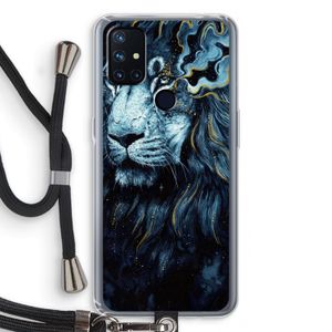 Darkness Lion: OnePlus Nord N10 5G Transparant Hoesje met koord