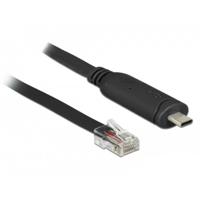 Delock USB 2.0 Adapter [1x USB-C 2.0 stekker - 1x RJ45-stekker] 63912 2 m