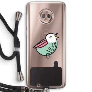 Birdy: Motorola Moto G6 Transparant Hoesje met koord