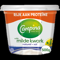 Campina Volle Milde Kwark Naturel 500 g bij Jumbo