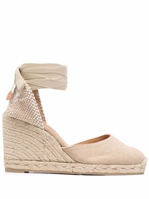 Castañer espadrilles compensées Carina 90 mm - Tons neutres
