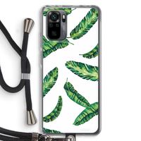 Lange bladeren: Xiaomi Redmi Note 10 Pro Transparant Hoesje met koord