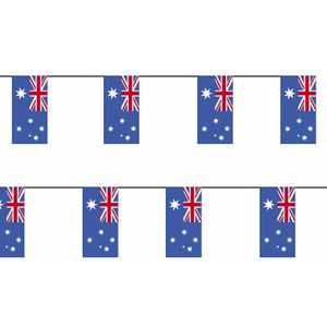 2x Papieren slinger Australie landen decoratie