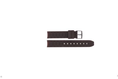 Jacques Lemans horlogeband 1-1623 / TAU Rubber Taupe 18mm