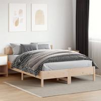 Bedframe zonder matras massief grenenhout 140x200 cm