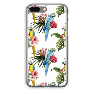 Kleurrijke papegaaien: iPhone 8 Plus Transparant Hoesje