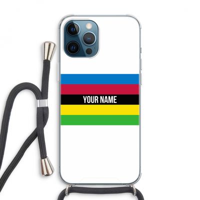 WK Wielrennen: iPhone 12 Pro Max Transparant Hoesje met koord