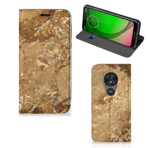 Motorola Moto G7 Play Standcase Marmer Creme