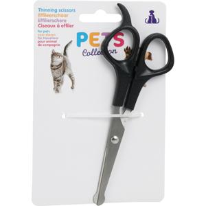 Pets Collection huisdieren knipschaar - voor neus en oren - rvs/kunststof - katten/honden - 15 cm