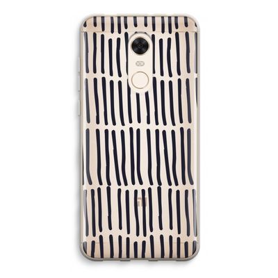 Moroccan stripes: Xiaomi Redmi 5 Transparant Hoesje