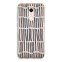 Moroccan stripes: Xiaomi Redmi 5 Transparant Hoesje