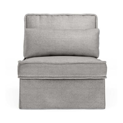 Rivièra Maison Modulaire Bank 'Metropolis' Center, Velvet, kleur Platinum