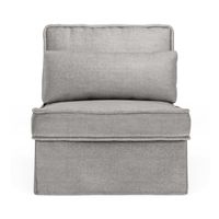 Rivièra Maison Modulaire Bank 'Metropolis' Center, Velvet, kleur Platinum - thumbnail