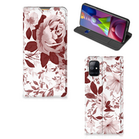 Bookcase Samsung Galaxy M51 Watercolor Flowers