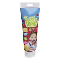 Boti Natural face & fingerpaint tube - rood, 100ml