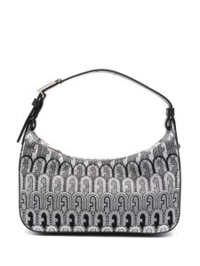 Furla sac porté épaule à logo en jacquard - Noir