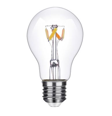 LED lamp met een grote peer dim to warm 6.5W 600 Lumen 2700-2100 Kelvin