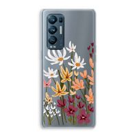 Painted wildflowers: Oppo Find X3 Neo Transparant Hoesje