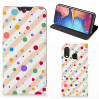 Samsung Galaxy A20e Hoesje met Magneet Dots