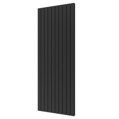 Plieger Designradiator Cavallino Retto Dubbel 2146 Watt Middenaansluiting 200x75,4 cm Black Graphite