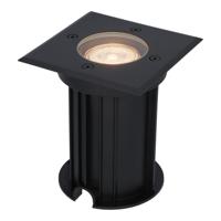 Ramsay LED Grondspot - Vierkant - Dimbaar - GU10 - 2700K warm wit - 4 Watt 345 lumen - Tuinspot - Zwart - IP67 waterdicht - Overrijdbaar voor de Oprit, Tuin en Terras