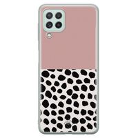 Samsung Galaxy A22 4G siliconen hoesje - Pink dots