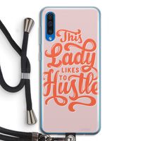 Hustle Lady: Samsung Galaxy A50 Transparant Hoesje met koord Hustle Lady: Samsung Galaxy A50 Transparant Hoesje met koord