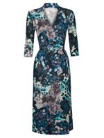 Jurk Overslag Claudia Petrol