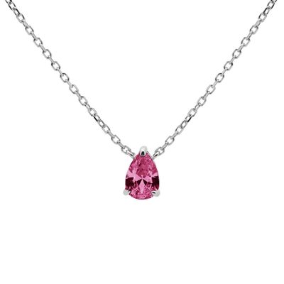 Karma Ketting Julia Ruby Red Zilver