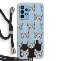 Kitten: Samsung Galaxy A52 Transparant Hoesje met koord