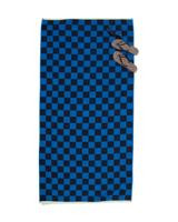 HEMA Strandlaken 90x180cm Geruit (donkerblauw)