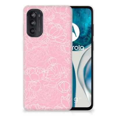Motorola Moto G52/G82 | TPU Case | White Flowers