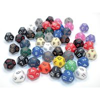 D12 Polyhedral dobbelstenen Dobbelstenen D12 Polyhedral dobbelstenen Dobbelstenen