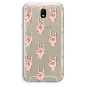 Rock: Samsung Galaxy J7 (2017) Transparant Hoesje